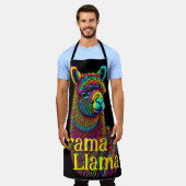 Drama Llama Psychedelic Color Schürze (Getragen)