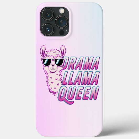 Drama Llama Queen Niedlich Llama mit Sonnenbrille Case-Mate iPhone Hülle (Rückseite)