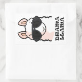 Drama Llama Rechteckiger Aufkleber (Tasche)