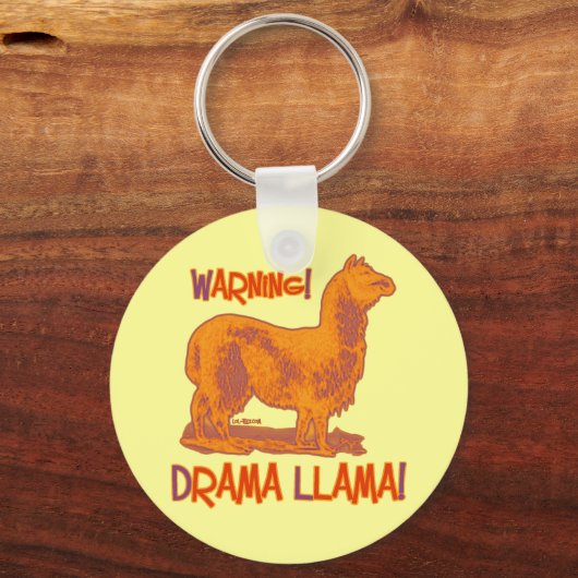 Drama Llama Schlüsselanhänger (Vorderseite)