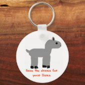 Drama Llama Schlüsselkette Schlüsselanhänger (Vorderseite)