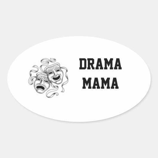 Drama Mama Sticker (Vorderseite)