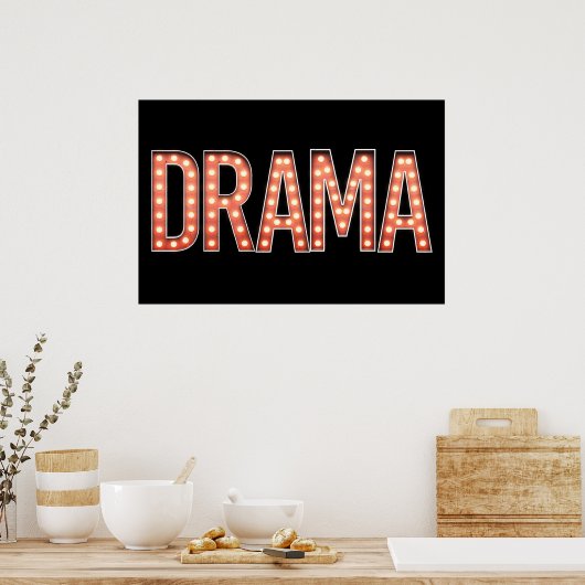 DRAMA Marquee Lights Poster (Küche)