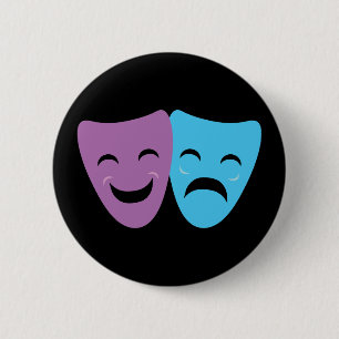 Drama-Masken Button