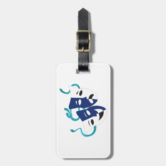 Drama-Masken Gepäckanhänger (Vorderseite vertikal)