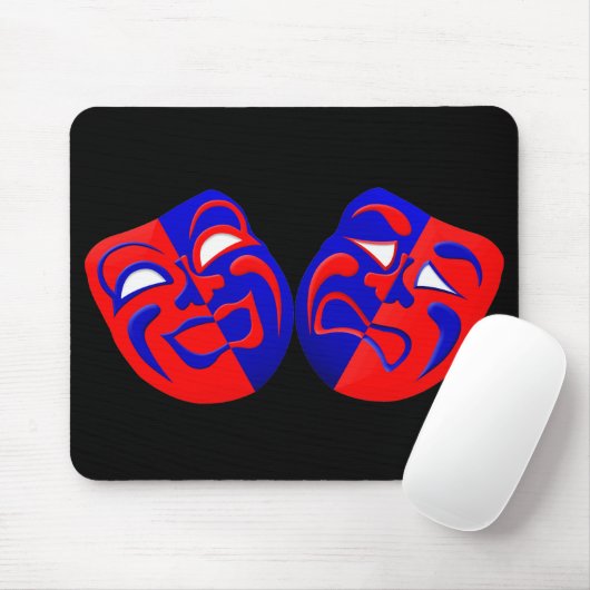 Drama maskiert Mousepad (Mit Mouse)