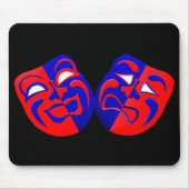 Drama maskiert Mousepad (Vorne)