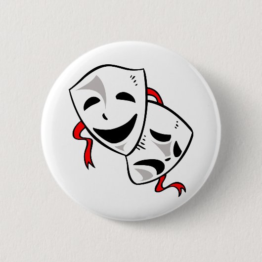 Drama Masks Button (Vorderseite)