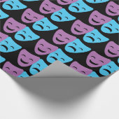 Drama Masks Geschenkpapier (Ecke)
