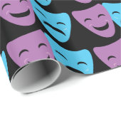 Drama Masks Geschenkpapier (Rolleneckpunkt)