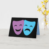 Drama Masks Karte (Gelbe Blume)