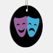 Drama Masks Keramik Ornament (Rechts)
