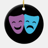 Drama Masks Keramik Ornament (Hinten)