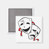 Drama Masks Magnet (Vorderseite/Rückseite)