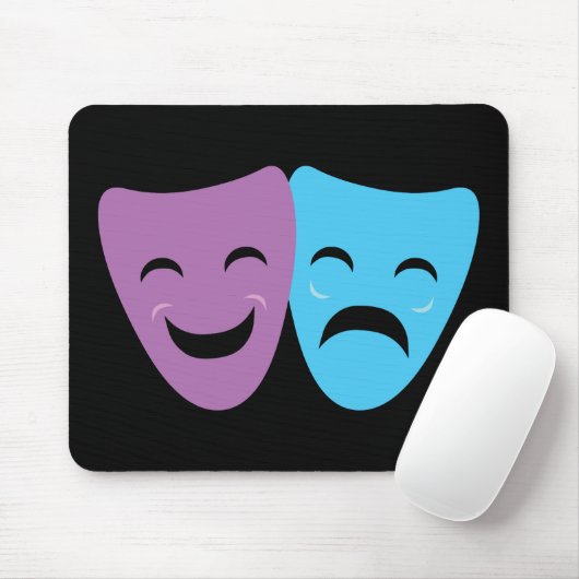 Drama Masks Mousepad (Mit Mouse)