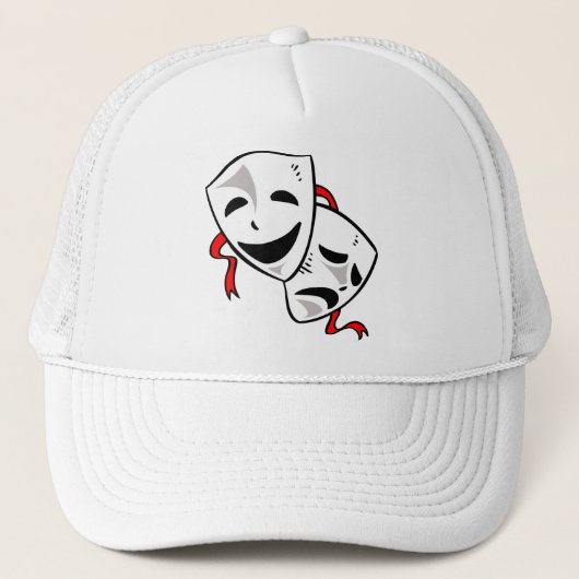 Drama Masks Truckerkappe (Vorderseite)