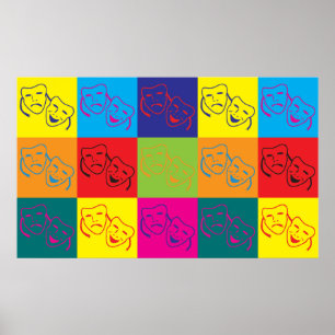 Drama-Pop-Kunst Poster