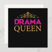 Drama Queen Crown Schauspiel Schauspielerin Broadw Dankeskarte (Vorne/Hinten)