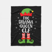 Drama Queen Elf Xmas Familie Matching Elf Squad Ch Fleecedecke (Vorderseite)