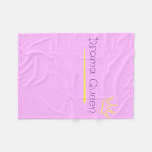 Drama Queen Fleecedecke (Vorderseite (Horizontal))