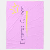 Drama Queen Fleecedecke (Vorderseite)