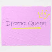 Drama Queen Fleecedecke (Vorderseite (Horizontal))