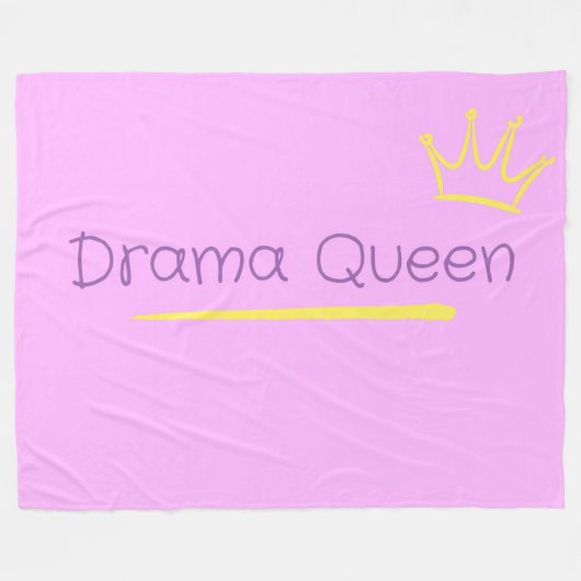 Drama Queen Fleecedecke (Vorderseite (Horizontal))