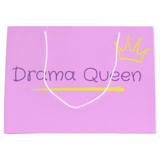 Drama Queen Große Geschenktüte (Vorderseite)