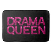 Drama Queen Hot Pink Glitzer Badematte (Vorderseite)