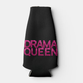 Drama Queen Hot Pink Glitzer Flaschenkühler
