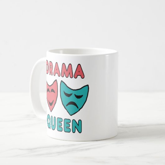 Drama Queen Kaffeetasse (Vorderseite Links)