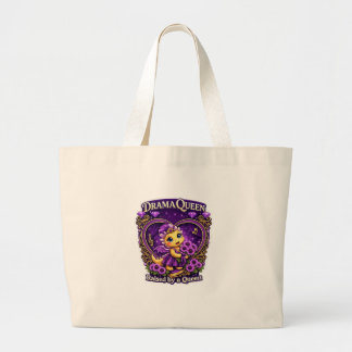 Drama Queen Lila Drache Tote Jumbo Stoffbeutel