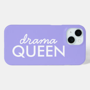 Drama Queen   Moderne Lila Giro Quote Art Case-Mate iPhone Hülle