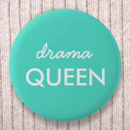 Drama Queen | Modernes, trendy Aqua Green Cooles Z Button