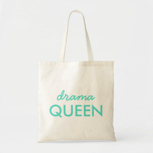 Drama Queen   Modernes, trendy Aqua Green Cooles Z Tragetasche