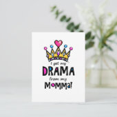 Drama Queen Postkarte (Stehend Vorderseite)