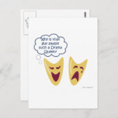 Drama Queen Postkarte (Vorne/Hinten)