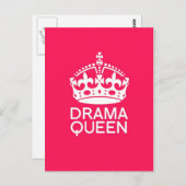 Drama Queen Postkarte (Vorne/Hinten)