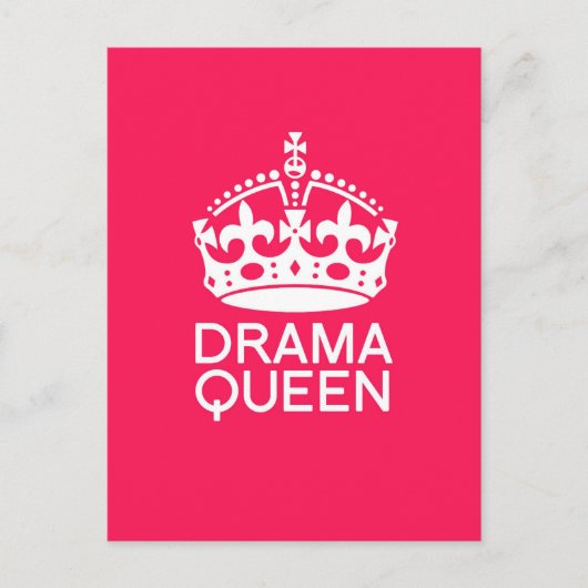 Drama Queen Postkarte (Vorderseite)
