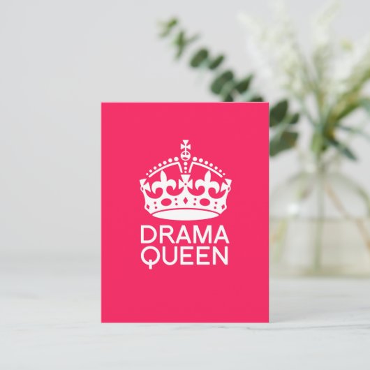 Drama Queen Postkarte (Stehend Vorderseite)
