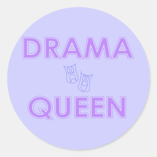 Drama Queen Stickers (Vorderseite)
