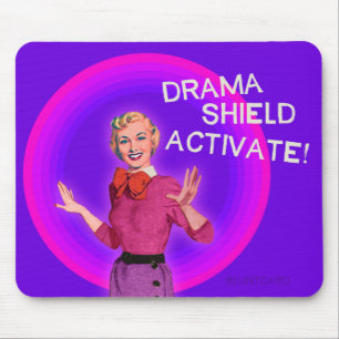 Drama-Schild aktivieren. Stumpfkarten. Stumpfkarte Mousepad