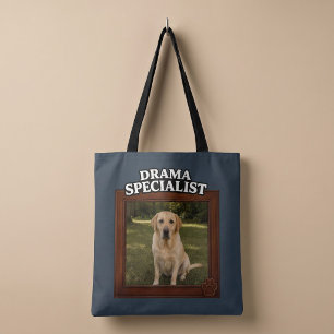 Drama-Spezialist Lustiges individuelles Hunde-Foto Tasche