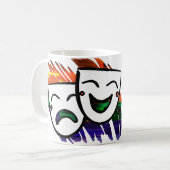 Drama: Spritzen der Farbe Kaffeetasse (Vorderseite Links)