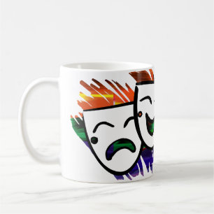 Drama: Spritzen der Farbe Kaffeetasse