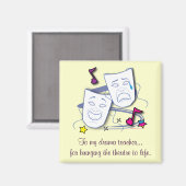 Drama Teacher Danke Magnet (Vorderseite/Rückseite)