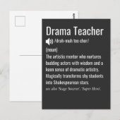 Drama Teacher Postkarte (Vorne/Hinten)