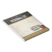 Drama Teacher | Vintager Stil Notizblock (angewinkelt)