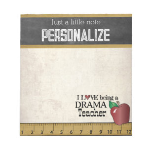 Drama Teacher   Vintager Stil Notizblock