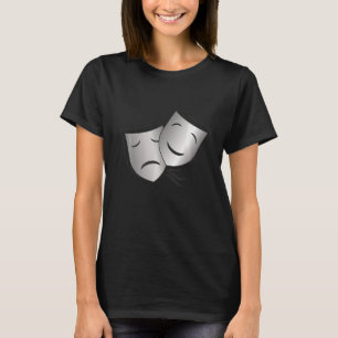 Drama Theater Masken Comedy und Tragedy 2 T-Shirt